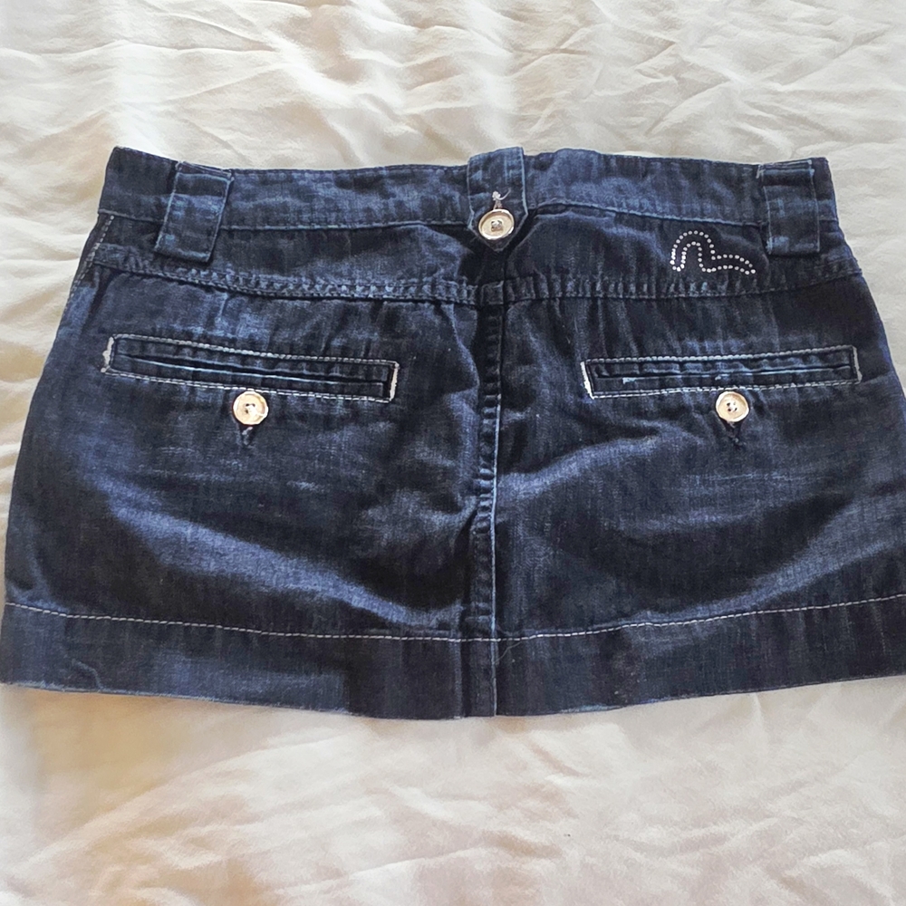 Evisu Dark Blue Denim with Red Logo Patch